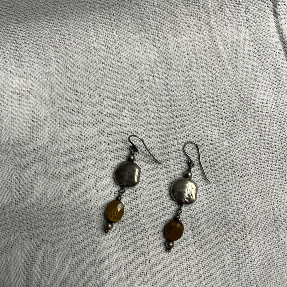 Sterling Silver and Tiger’s eye bead earrings - Silpada - Picture 4 of 5